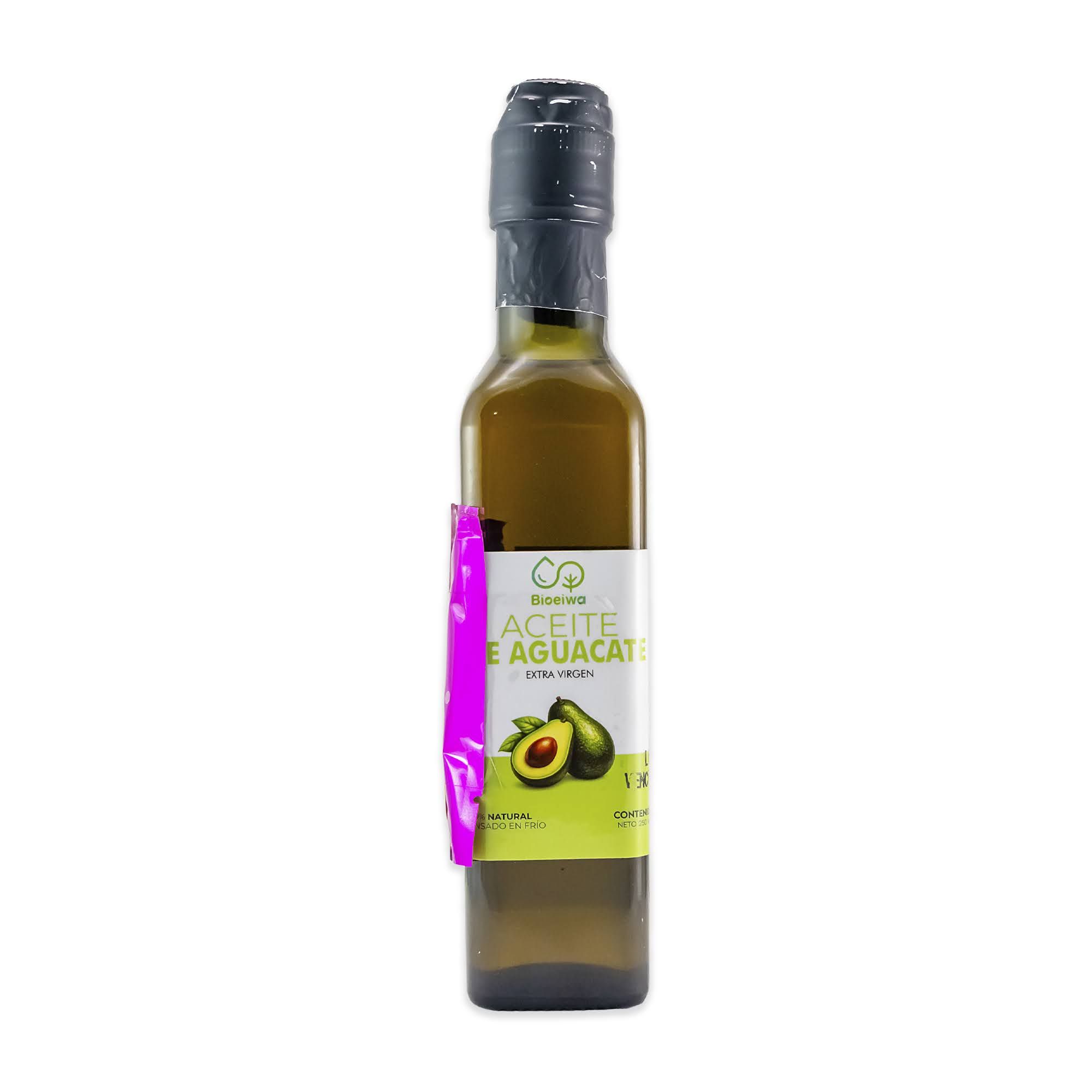 ACEITE DE AGUACATE EXTRA VIRGEN PRENSADO EN FRIO FRASCO X 250 ML