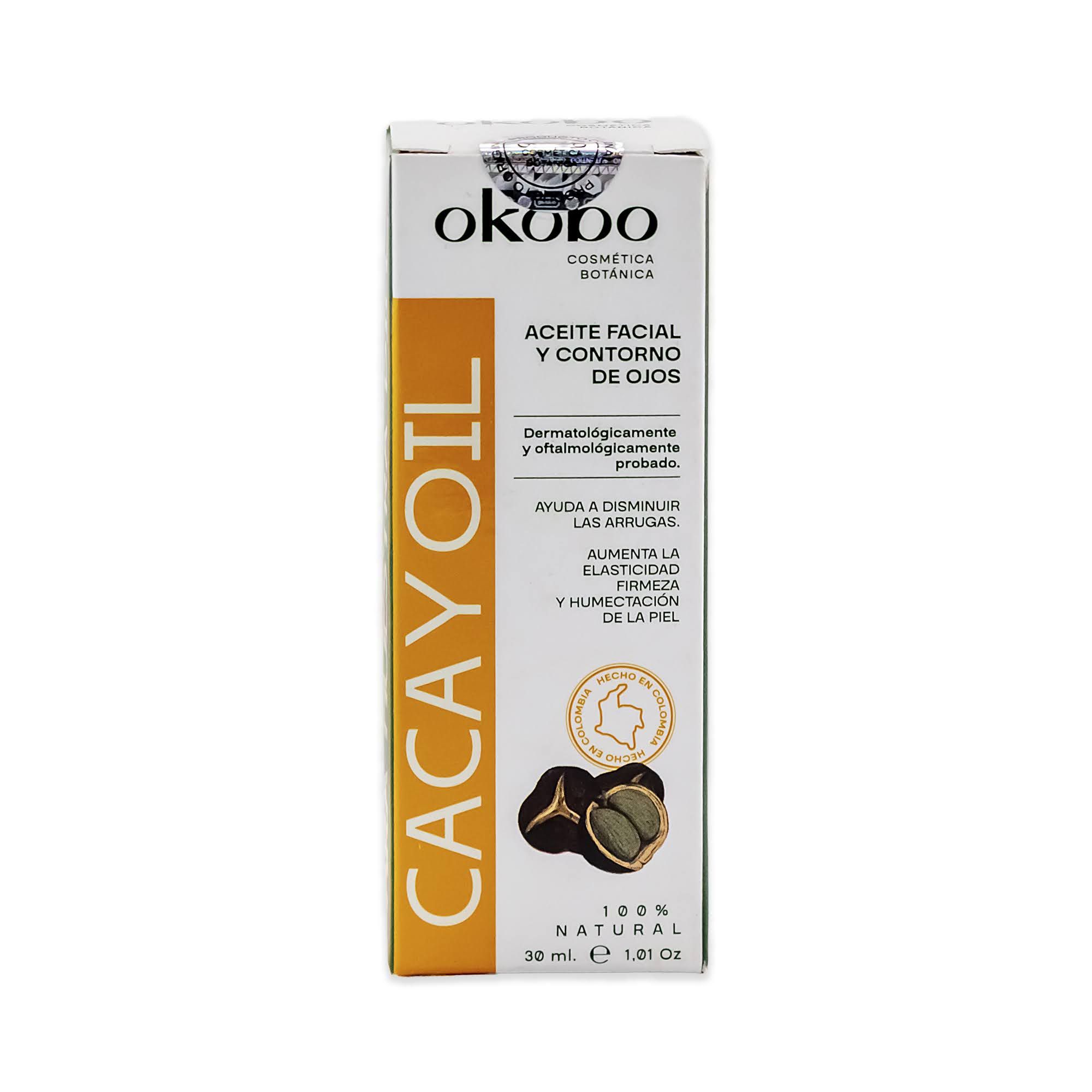 ACEITE FACIAL Y CONTORNO DE OJOS CACA Y OIL FRASCO X 30 ML