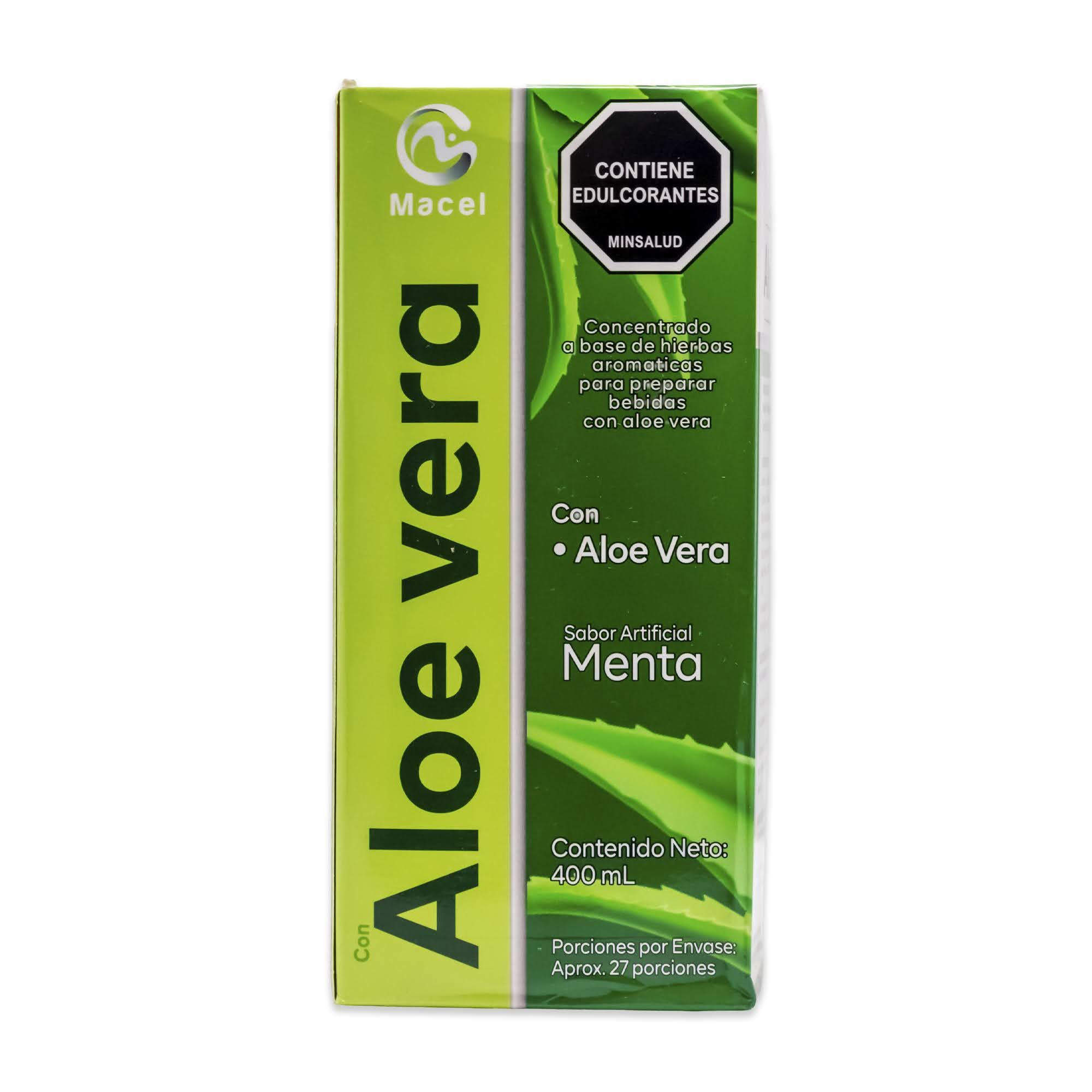 ALOE VERA SABOR A MENTA FRASCO X 400 ML