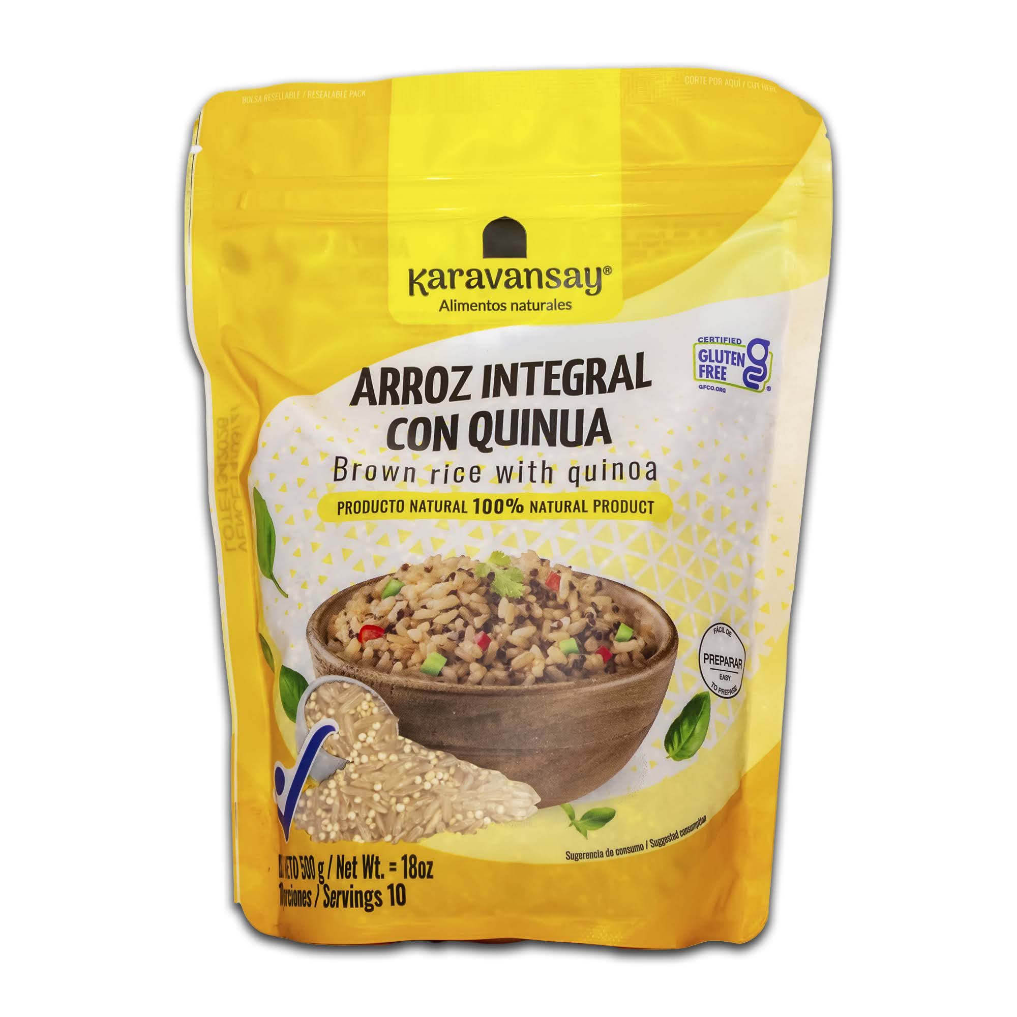ARROZ INTEGRAL CON QUINUA KARAVANSAY X 500 GR