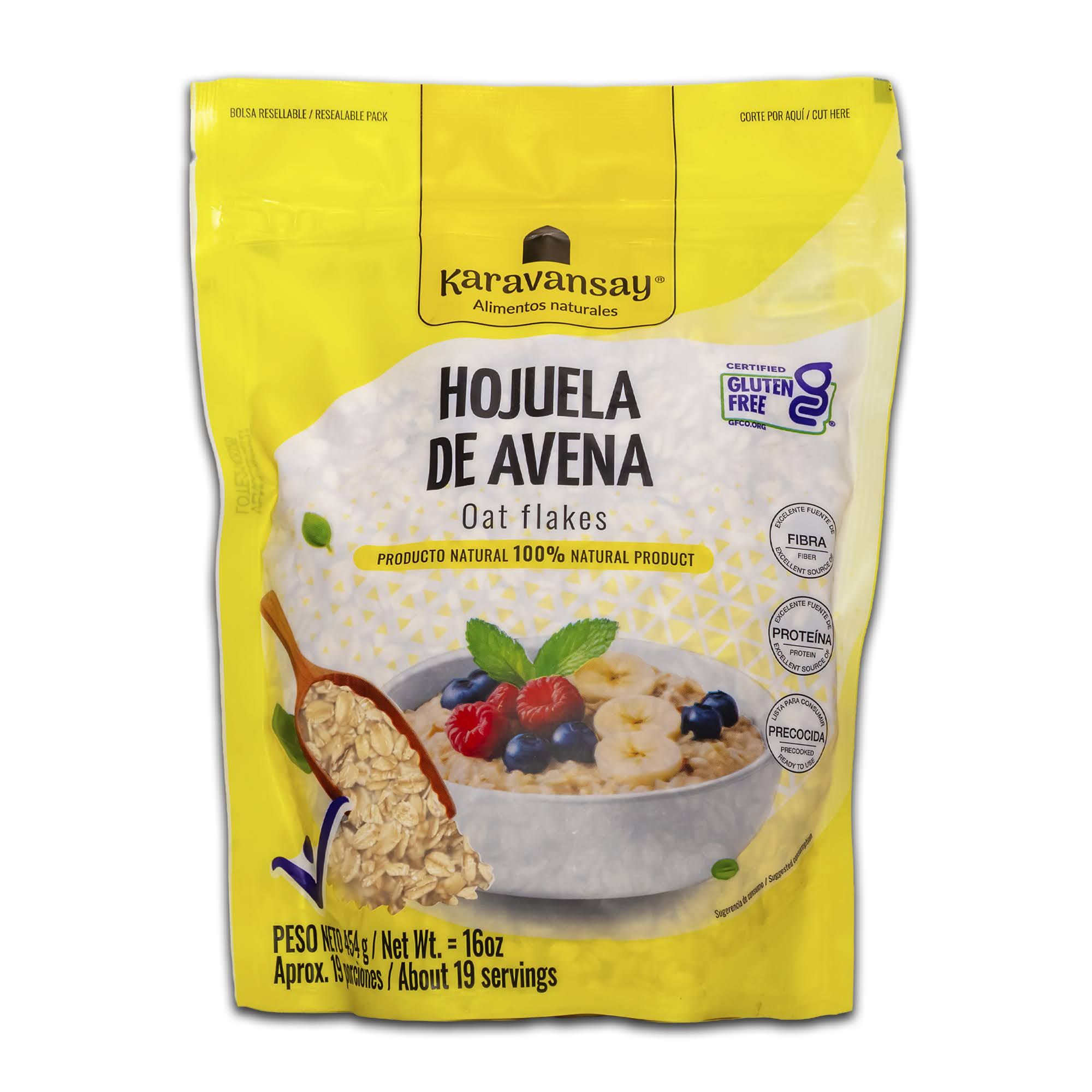 AVENA EN HOJUELAS KARAVANSAY BOLSA X 450 g