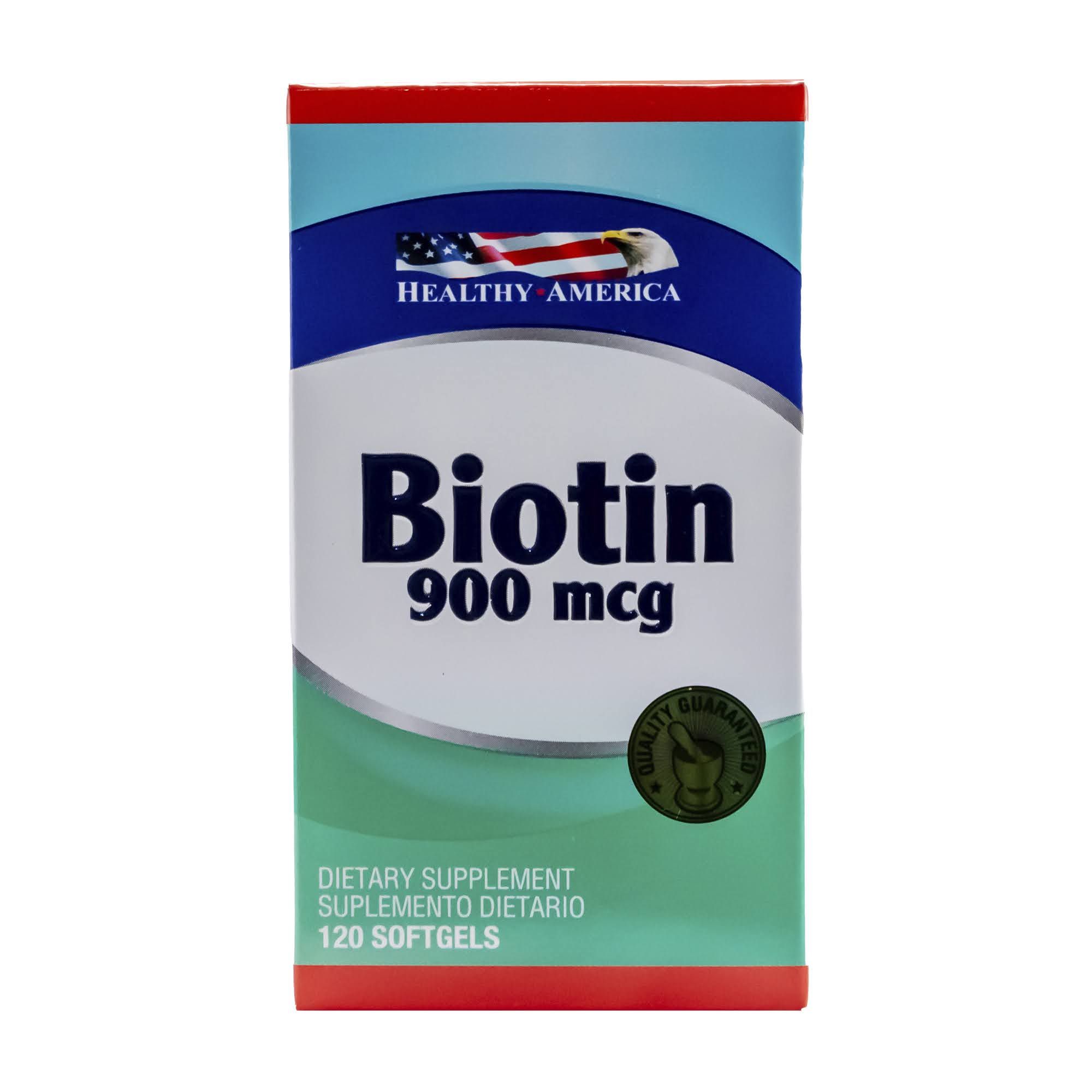 BIOTIN 900 MCG X 120 CAP HEALTHY AMERICA 8