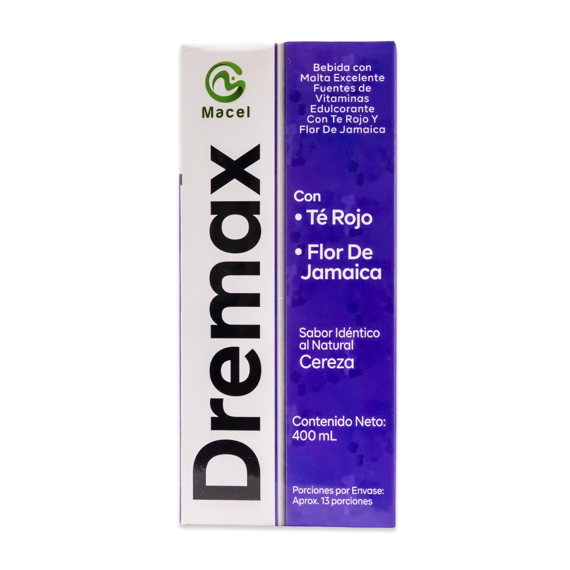 DREMAX CONM TE ROJO FLOR DE JAMAICA FRASCO X 400 ML