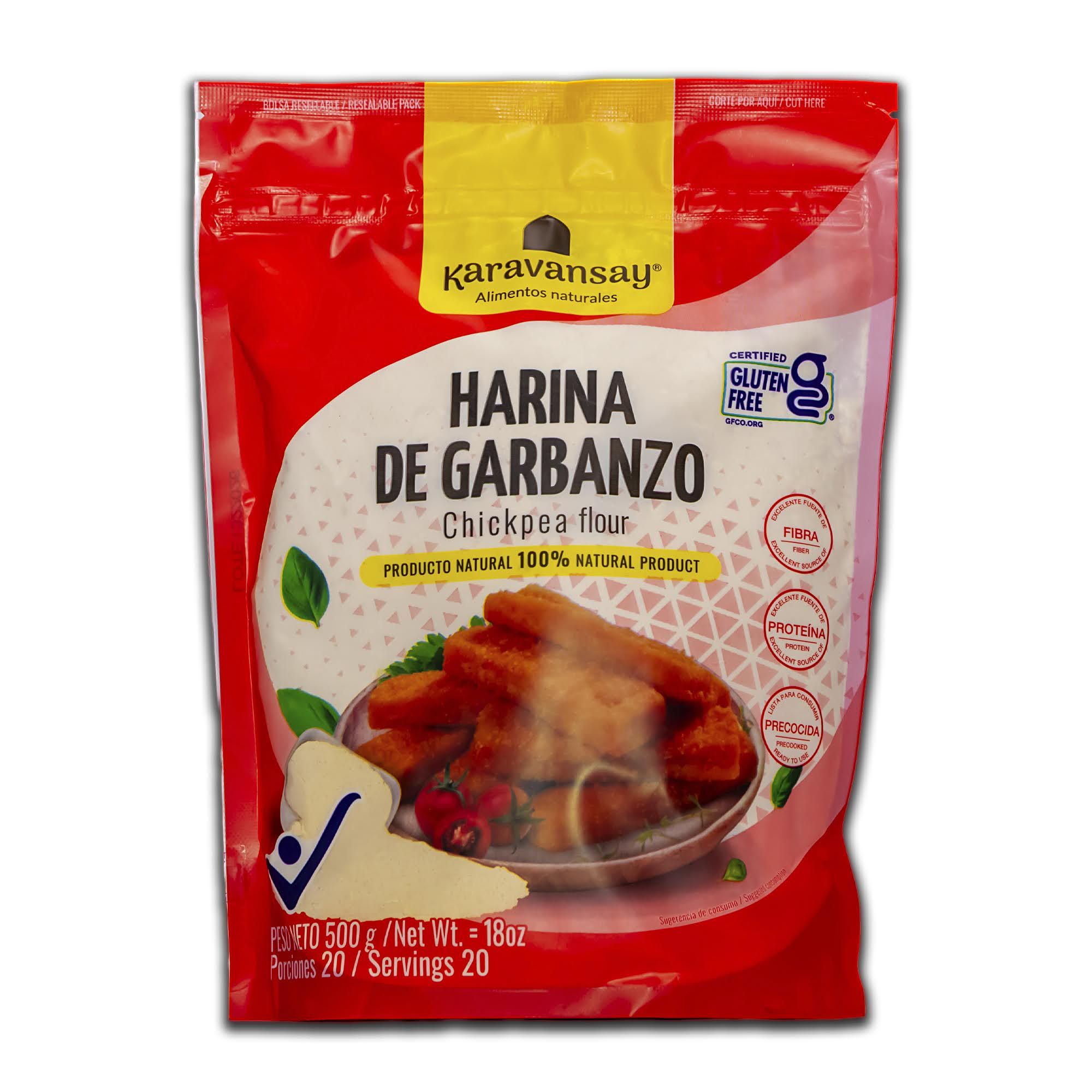 HARINA DE GARBANZO KARAVANSAY BOLSA X 500 gr