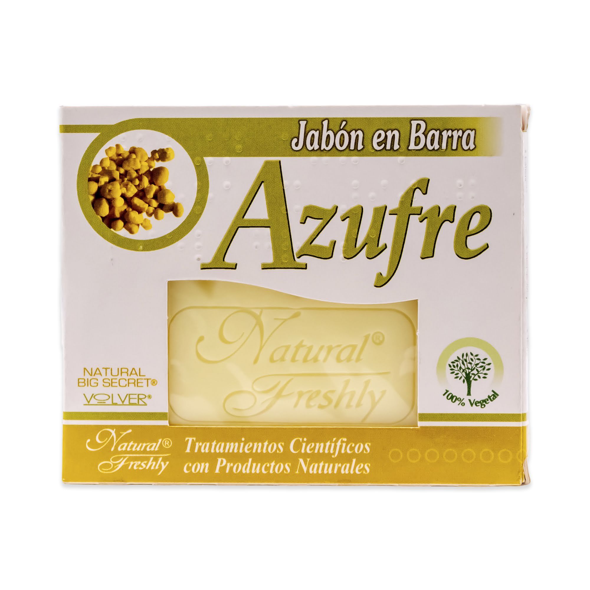 JABON DE AZUFRE * 90 G NATURAL FRESHLY 4