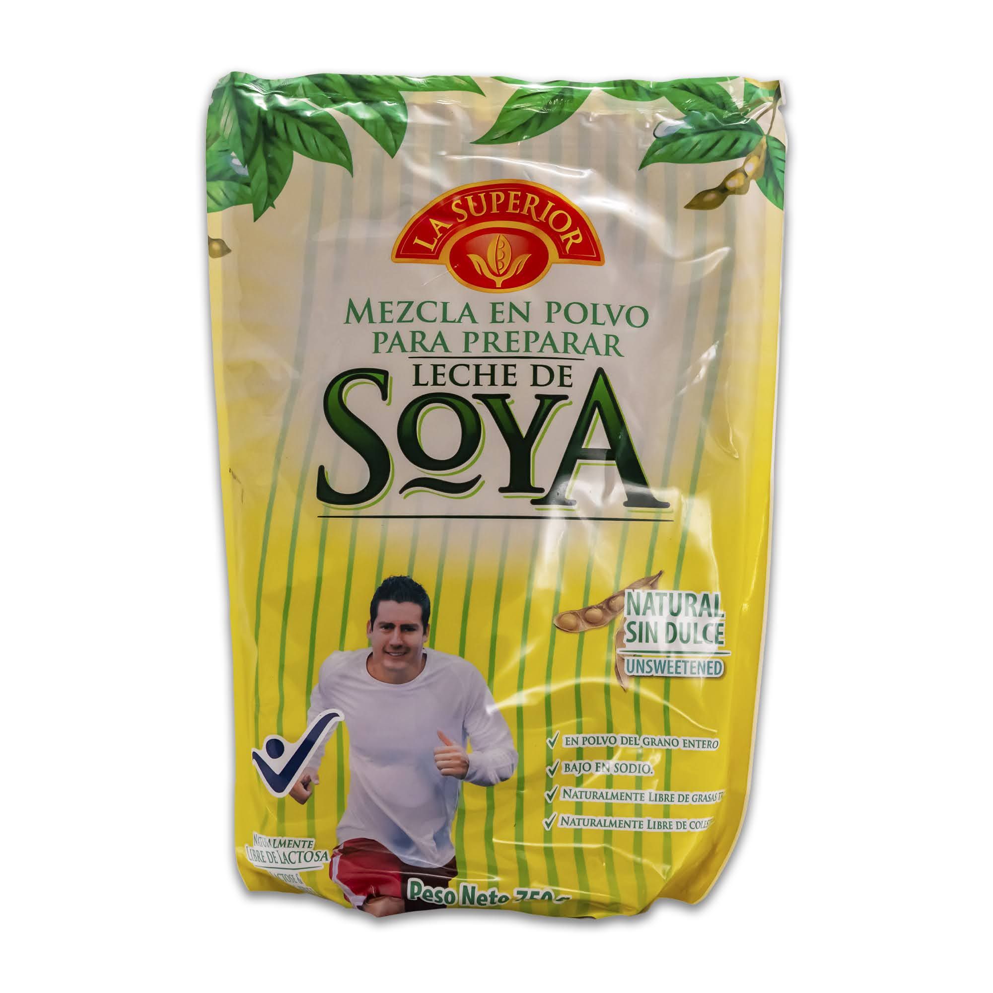 LECHE DE SOYA NATURAL LA SUPERIOR X 750 G