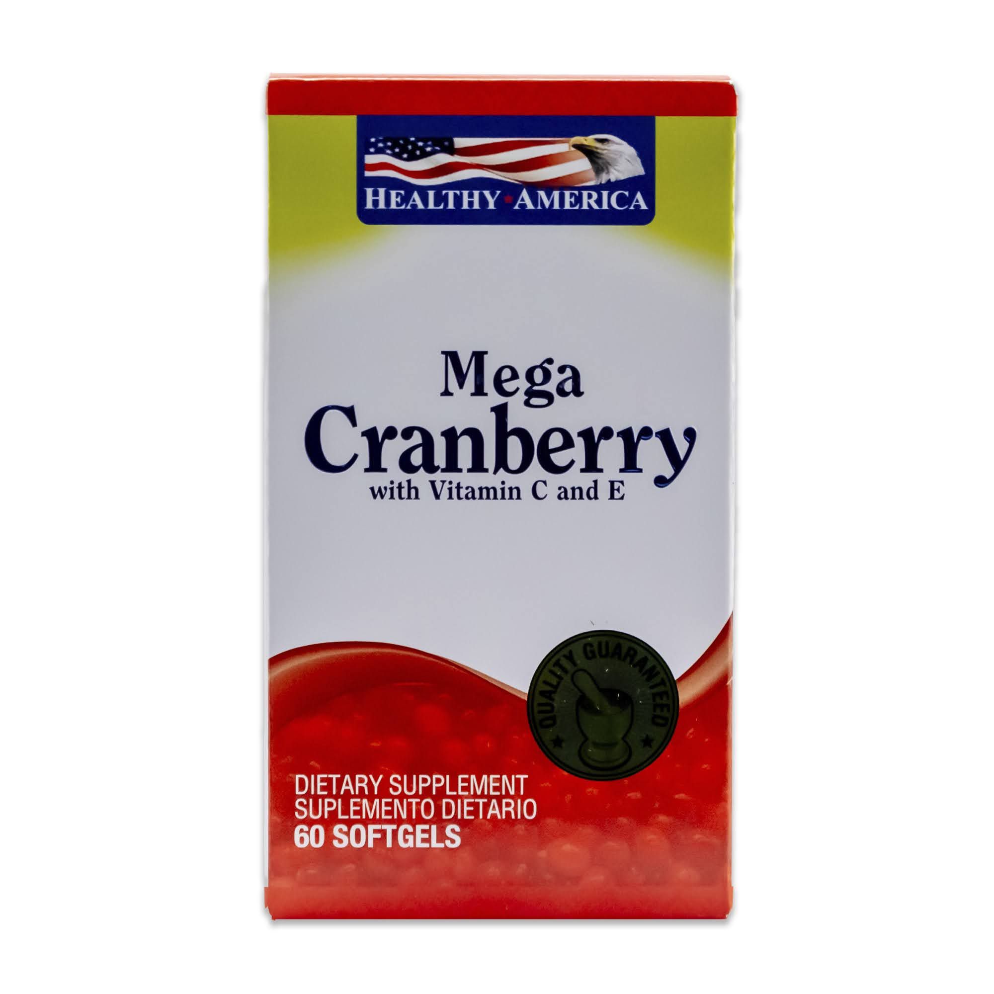 MEGA CRANBERRY FRASCO * 60 Soft Gel HEALTHY DE AMERICA
