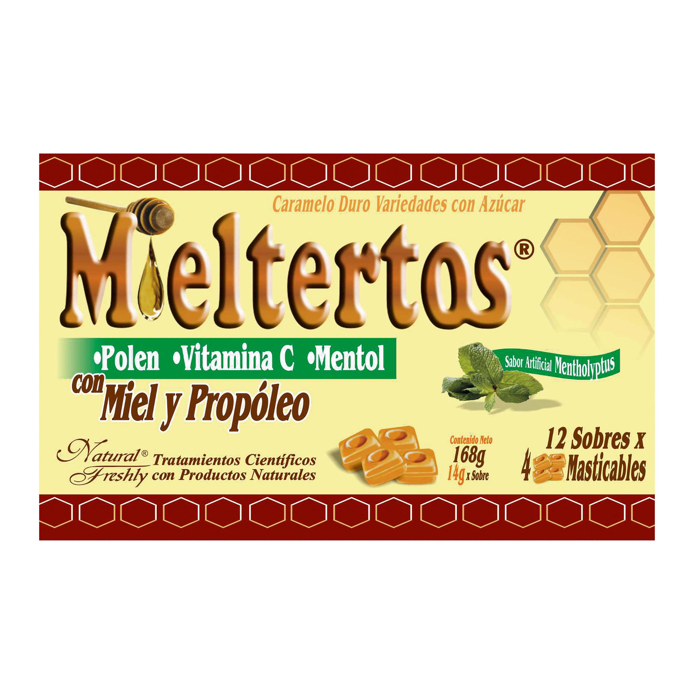 MIELTERTOS PASTILLAS MASTICABLES x12 SOBRES