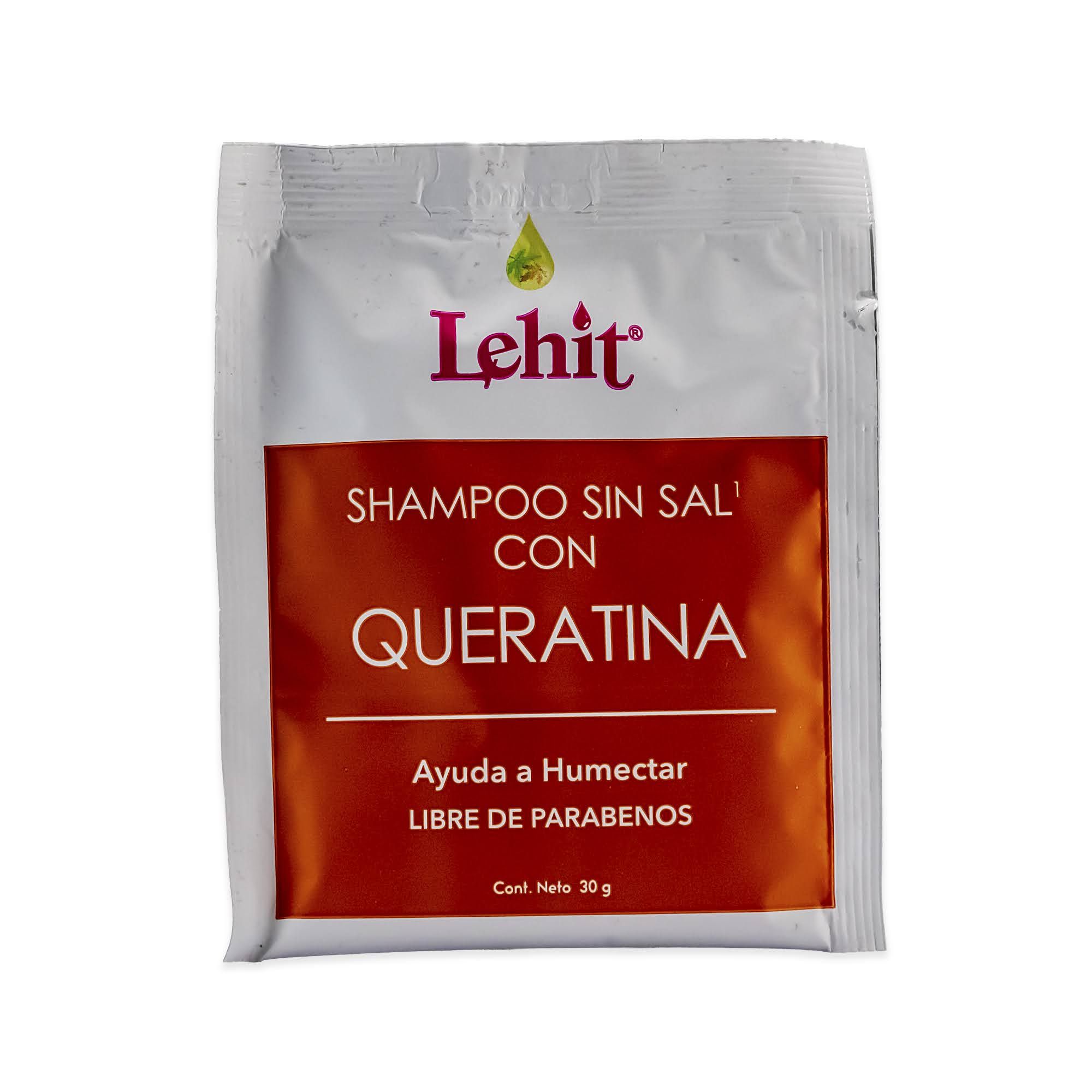 SACHET SHAMPOO SIN SAL QUERATINA 30 G