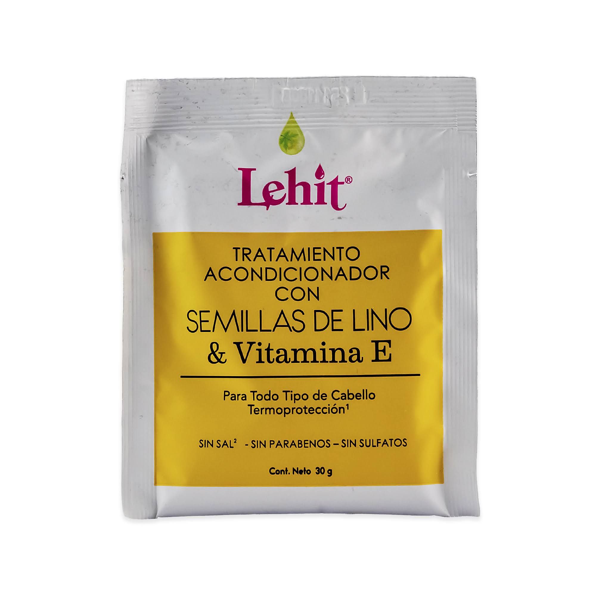 TRATAMIENTO ACONDICIONADOR CON SEMILLAS DE LINO LEHIT SOBRE X 30 GR