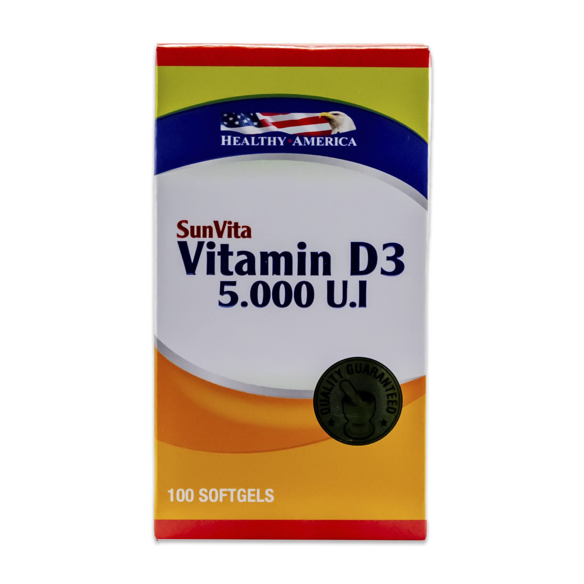 VITAMIN D3 5.000 UI  HEALTHY AMERICA