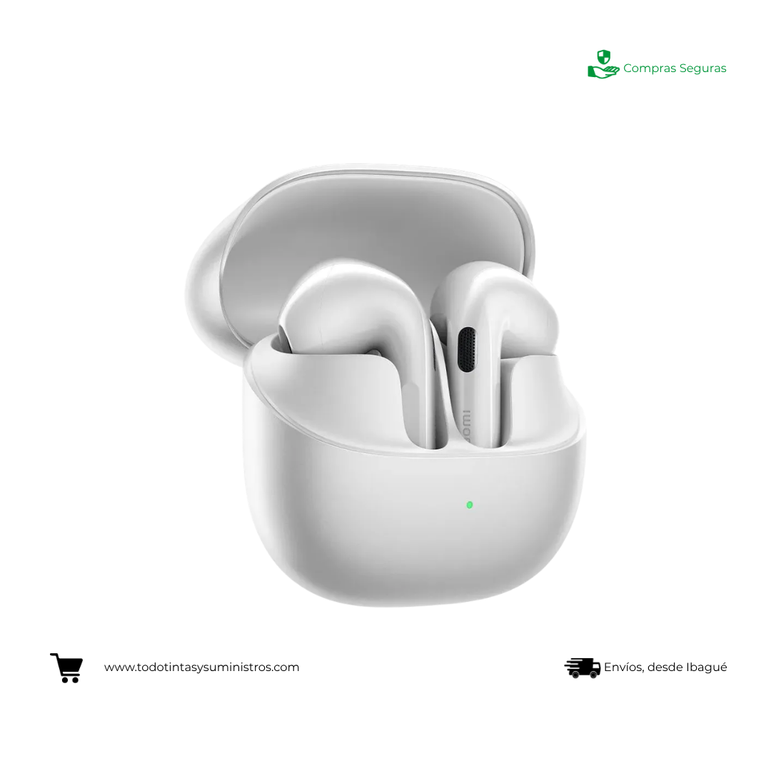 Audífonos Xiaomi Redmi Buds 6 Ceramic White Ergonómico