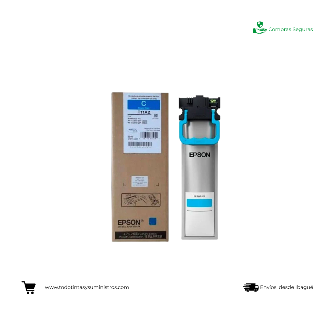 Botella de Tinta Epson T11A2 Cyan C53X0/58X0