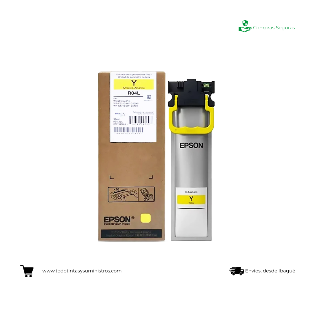Botella de Tinta Epson T11A4 Yellow C53X0/58X0