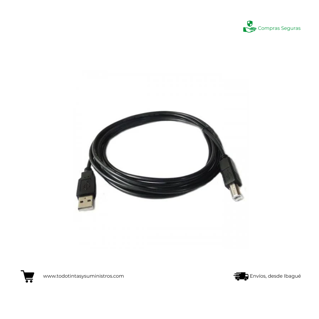 Cable USB 3 Mt Para Impresora Blindado