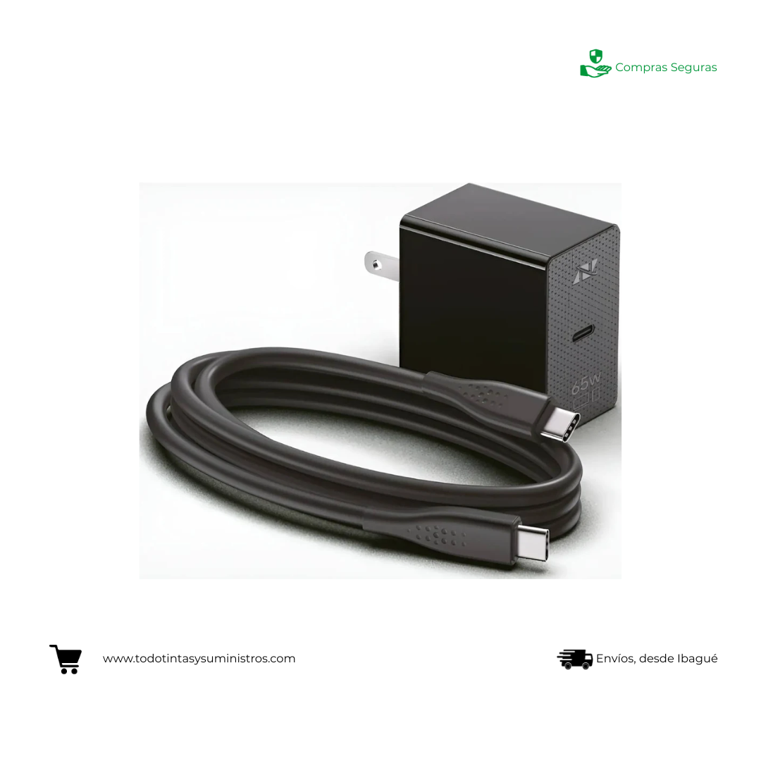 Cargador Nicols GaN 45W USB-C Cable 1.5m