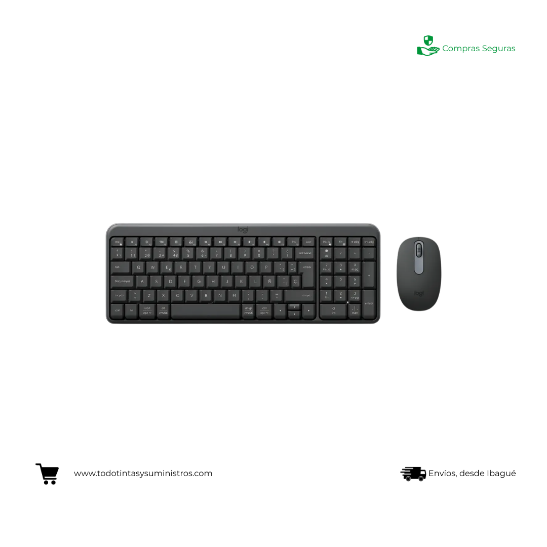 Combo Logitech MK250 Inalámbrico Bluetooth Grafito