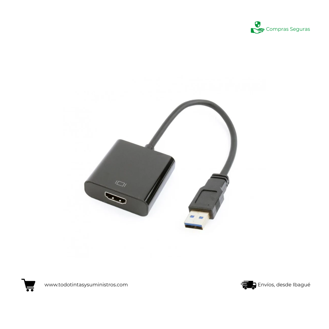Convertidor USB 2.0 a HDMI Lexa