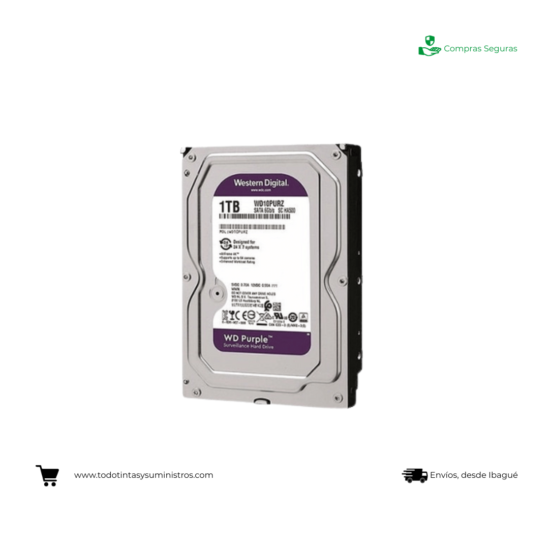 Disco Duro Western Digital Purple 1TB Asia
