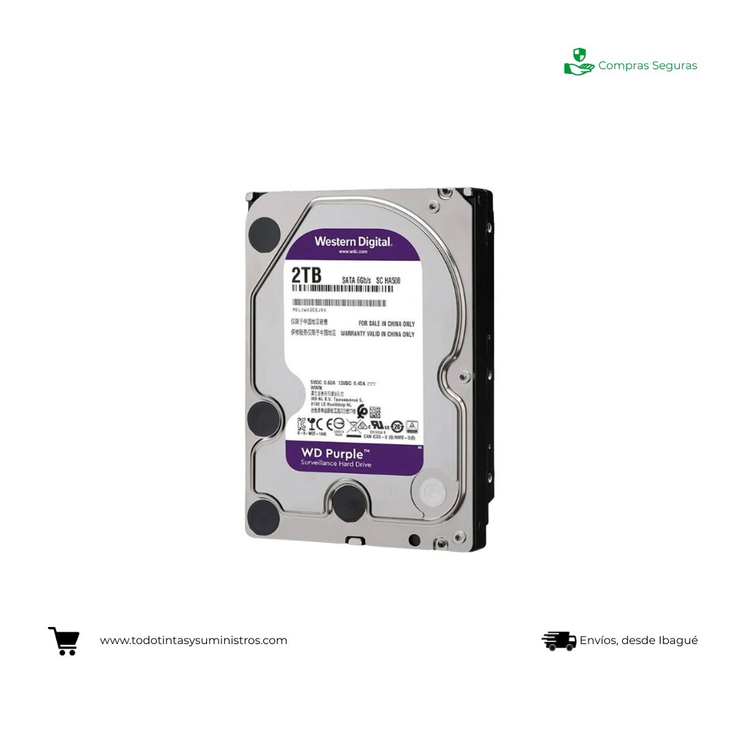 Disco Duro Western Digital Purple 2TB Asia
