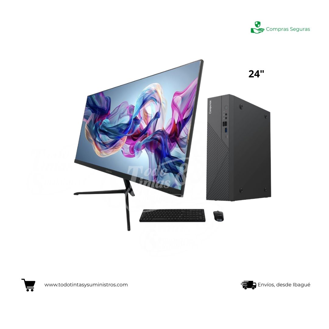 Equipo compumax Core 5-220H  Ram 16Gb Ssd 500Gb Monitor 24" 2
