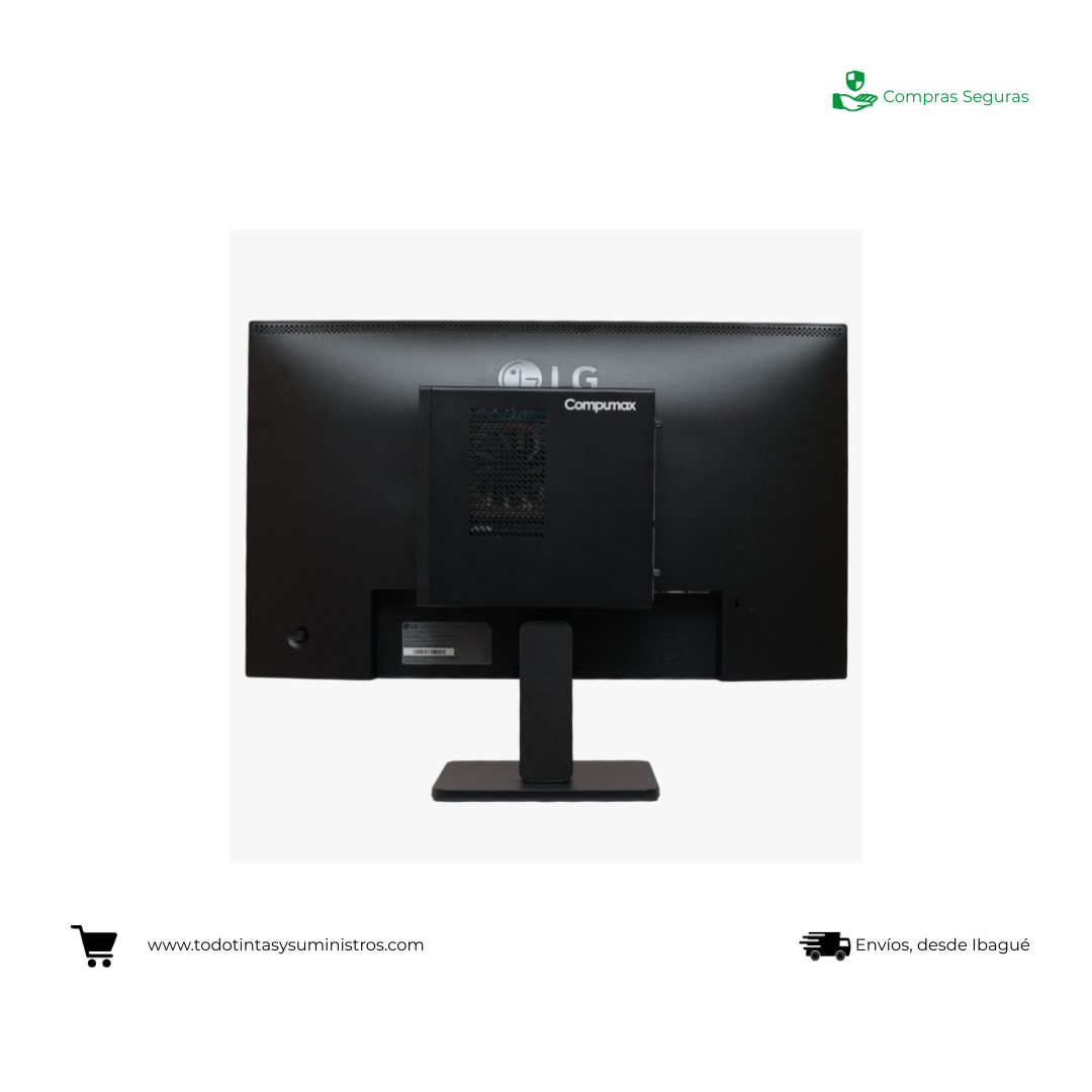 Equipo Compumax Ryzen 5 7430U Ram 8GB Ssd 512GB LED 24" LG Mini PC 3