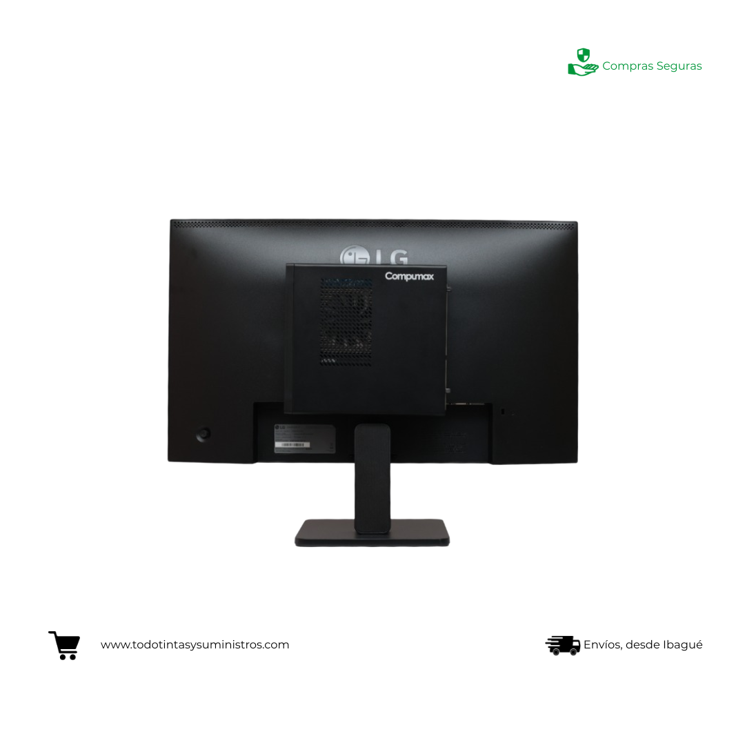 Equipo Compumax Ryzen 5 7430U Ram 8GB Ssd 512GB LED 24" LG Mini PC 2