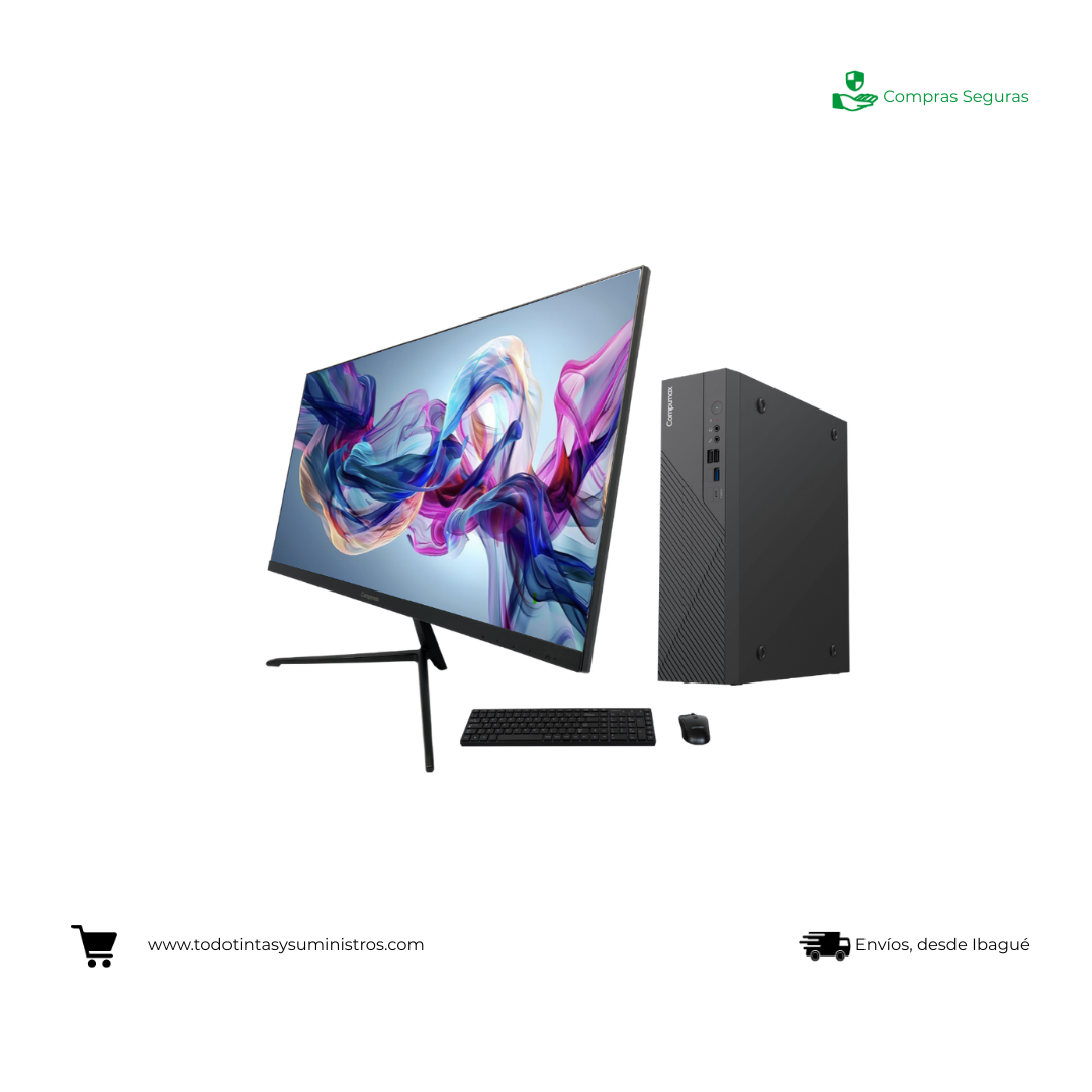 Equipo Compumax Ryzen 7 255 Ram 16 Gb Ssd 500 Gb Led 24" 3