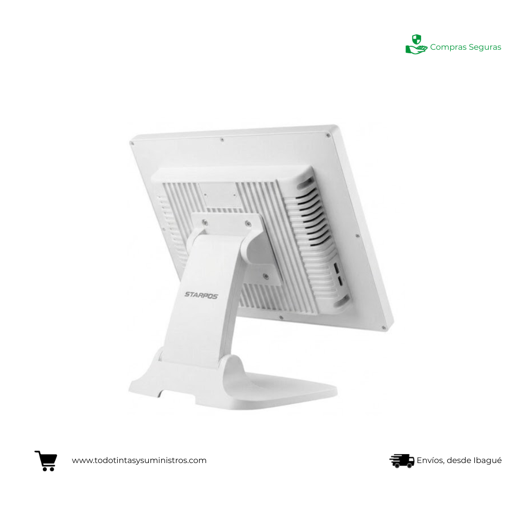 Equipo Pos AIO STAR Z150W Core I3 Ram 8Gb Ssd 256Gb 15" Blanco 2