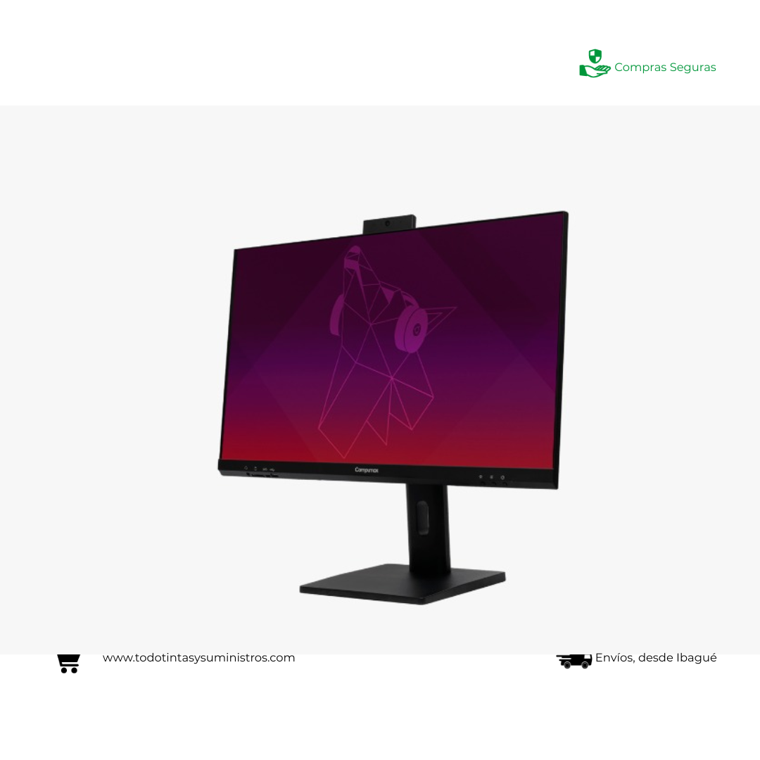 Equipo Todo en Uno Compumax Ryzen 7 8845HS Ram 16Gb Ssd 500Gb 23.8" 2