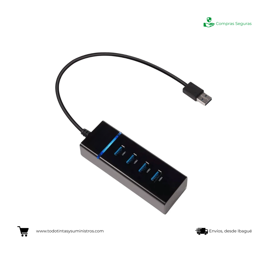 Hub USB 3.0 Basik Tech 4 Puertos USB
