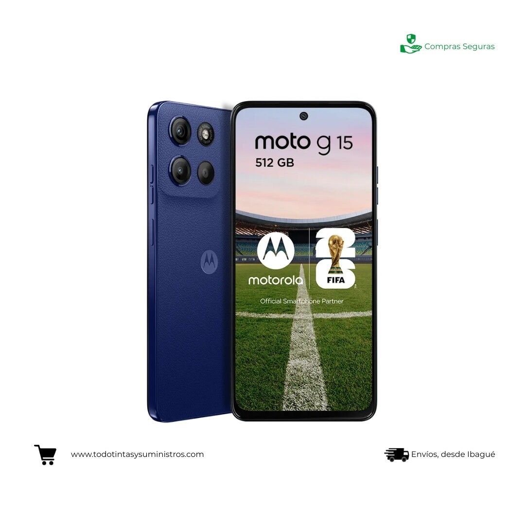 Celular Moto G15 4Gb + 512Gb Azul