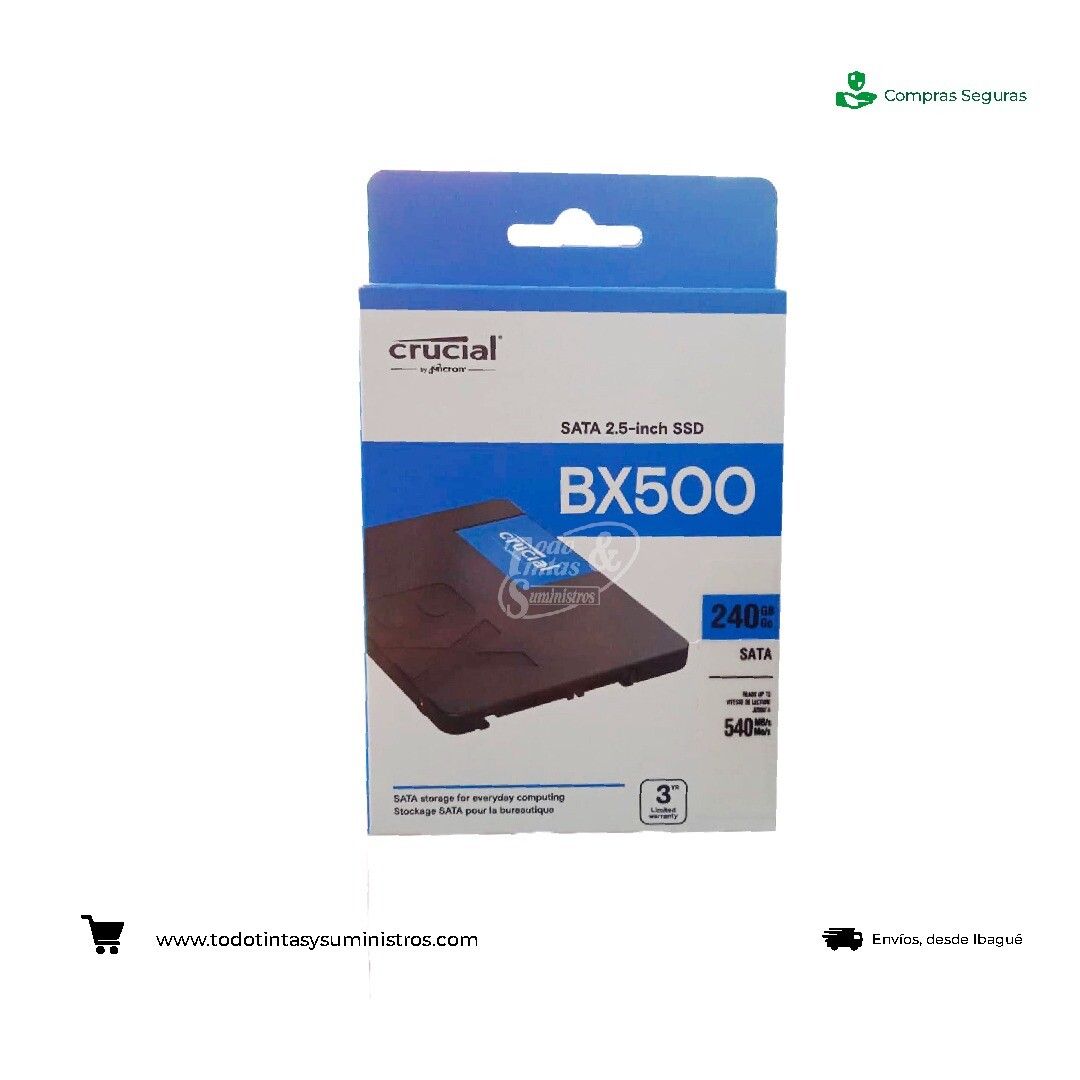 Disco de estado sólido Crucial 240GB BX500 2.5 2