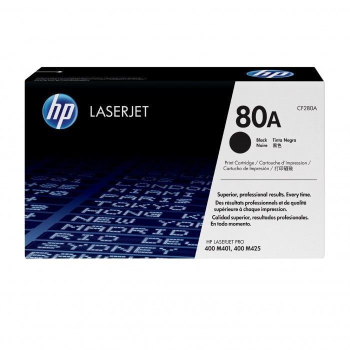 Tóner HP 80A LaserJet (CF280A) Original