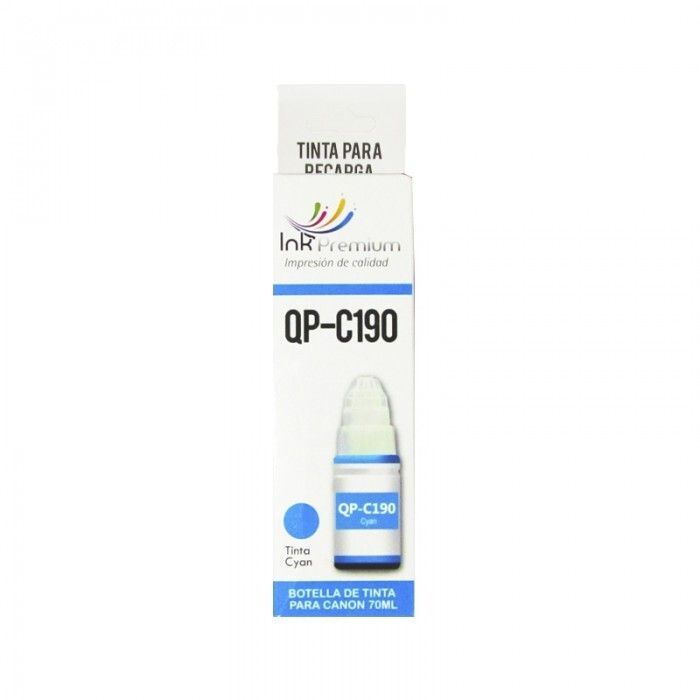 Botella De Tinta Premium QP-C190 Cyan Genérico