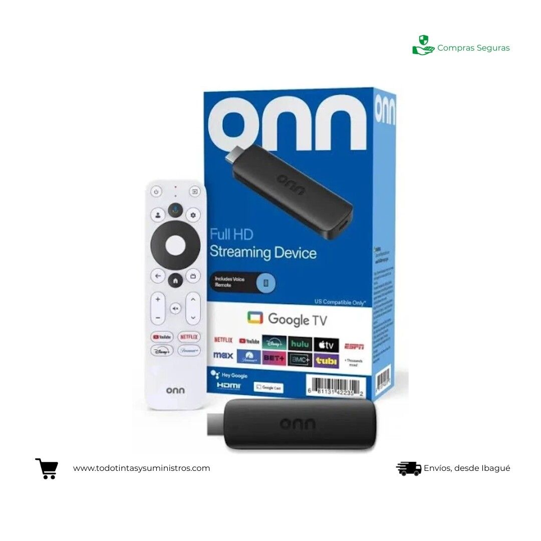 Google TV Box Full HD con control Remoto Convertidor a Smart TV Streaming