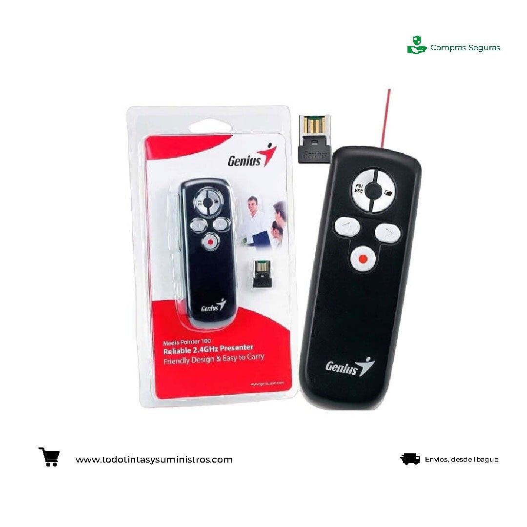 Apuntador Lasér Genius Media Pointer 100 USB