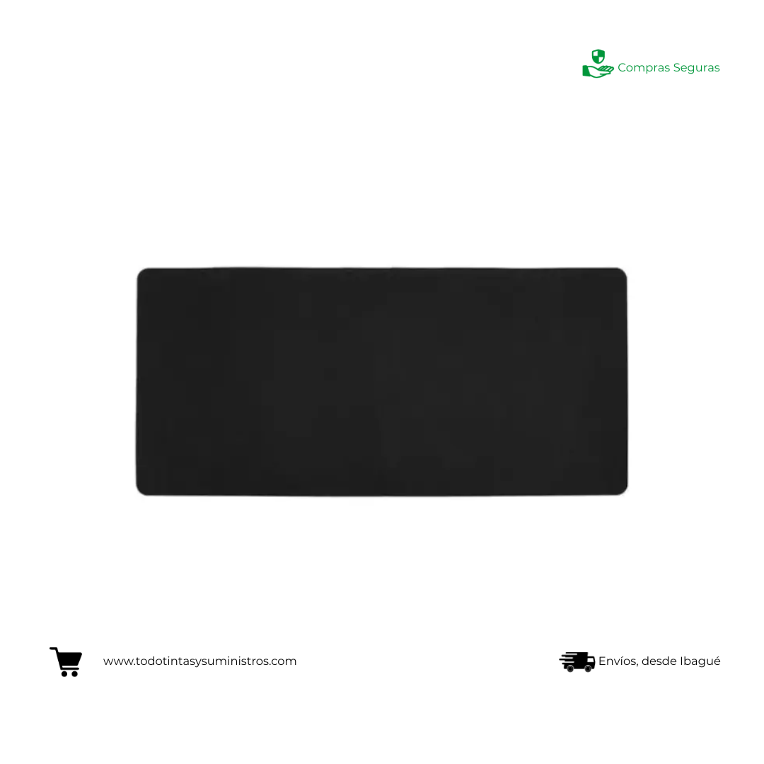 Pad Mouse Gamer Unicolor Negro 80 x 30 cm