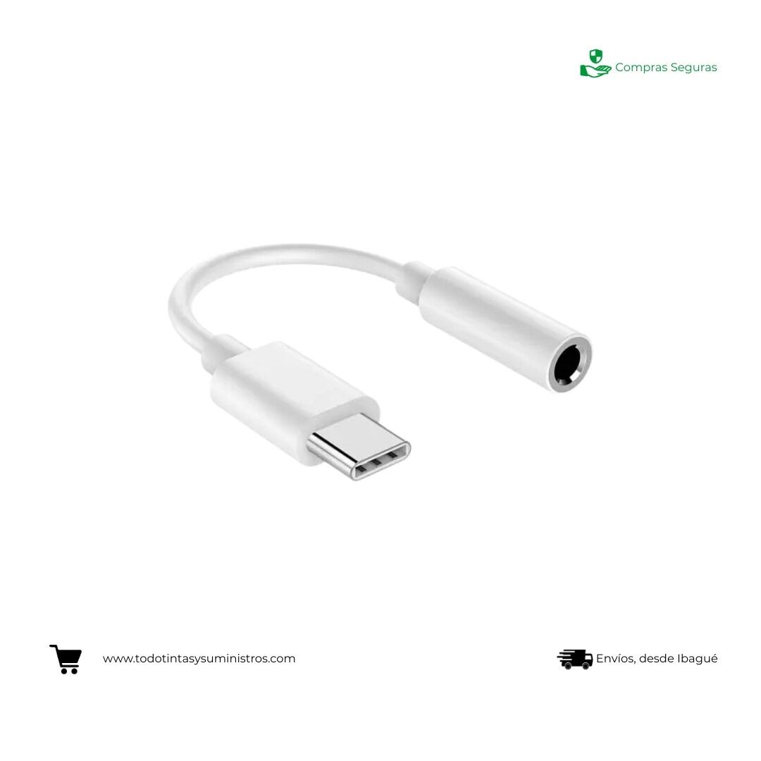 Adaptador Tipo C A Plug 3.5 Hembra Conector De Auriculares