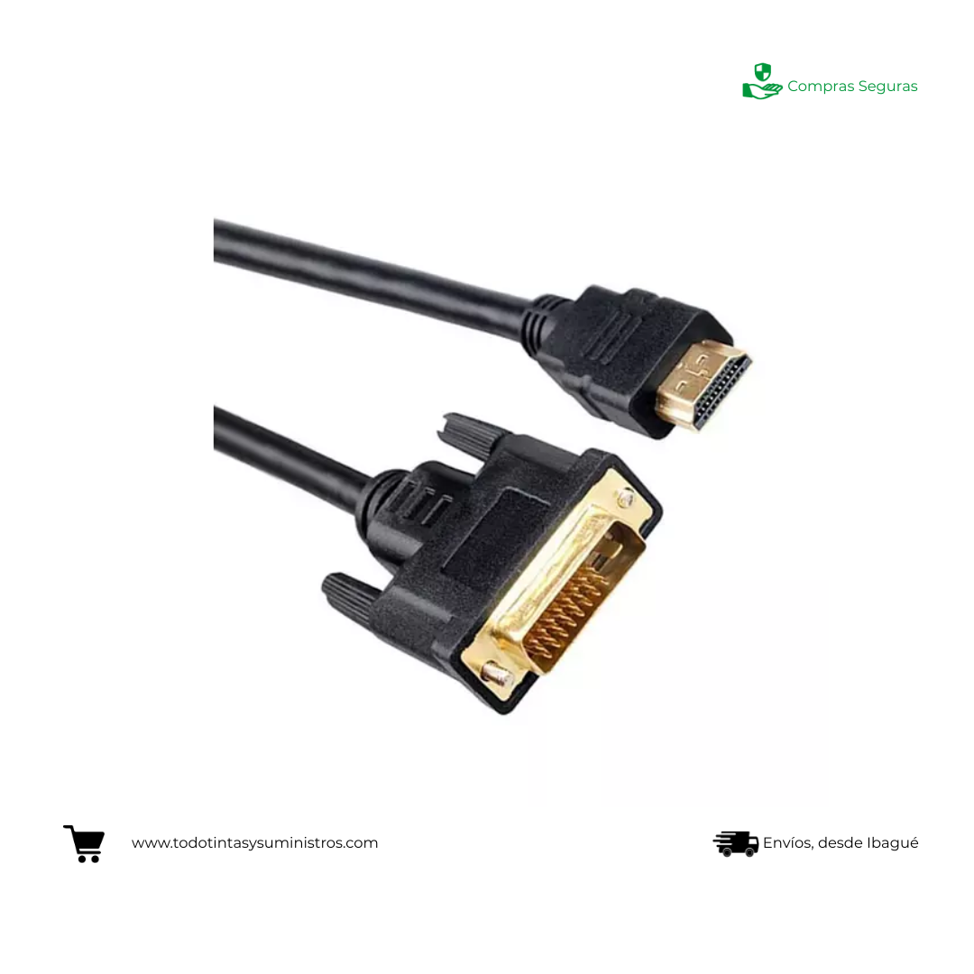 Cable Hdmi a Dvi 1.8 Mts
