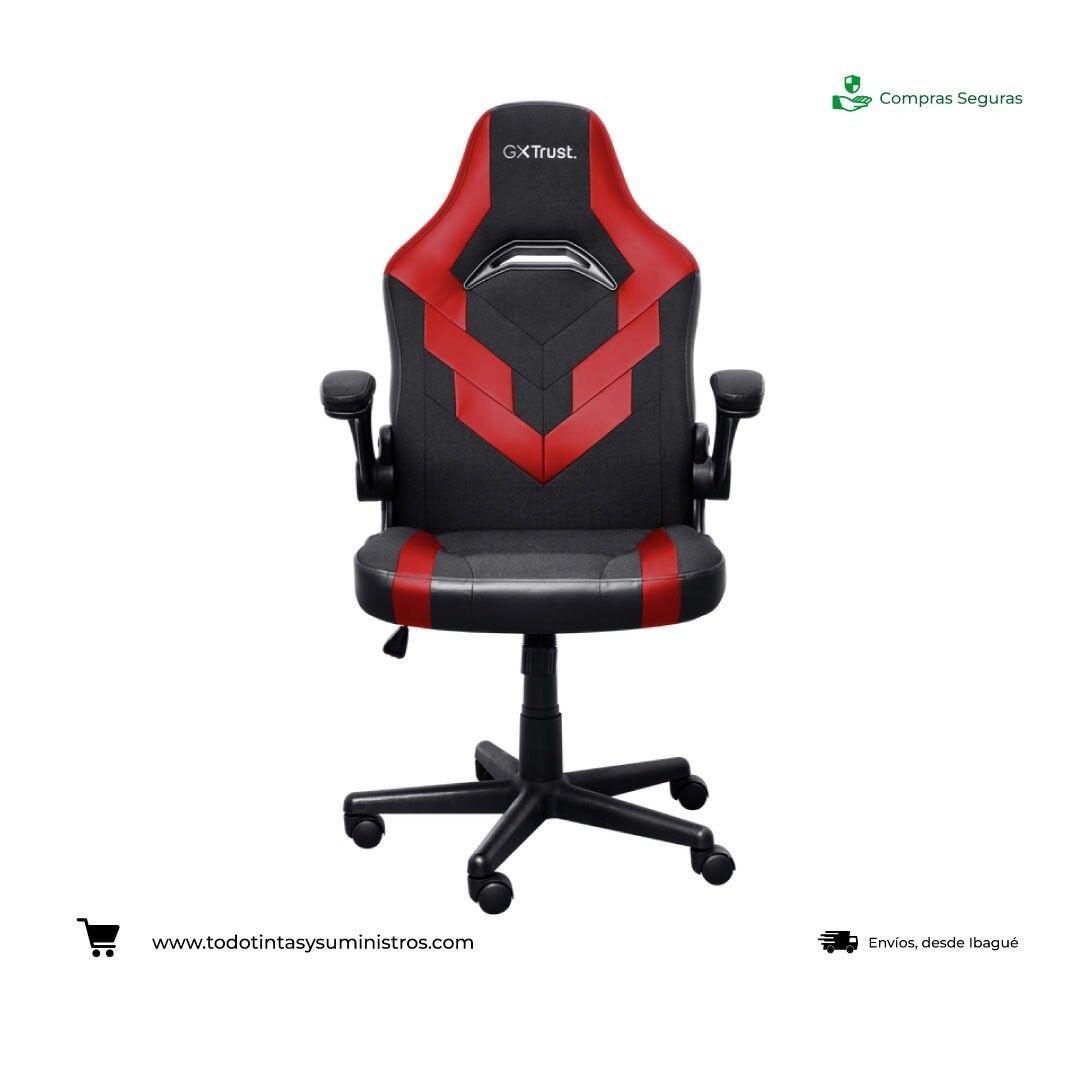 Silla gamer Trust GXT 703R RIYE Roja con negro - OFERTA