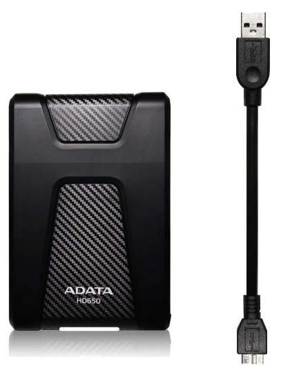 Disco Duro Externo Antigolpes Adata HD650 2TB USB 3.1 Negro 2
