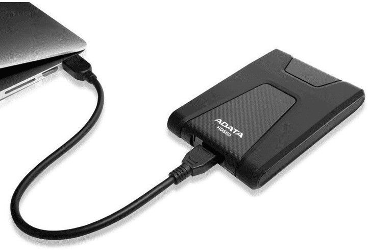 Disco duro externo Adata anti golpes 2.5 HD650 1Tb negro 2