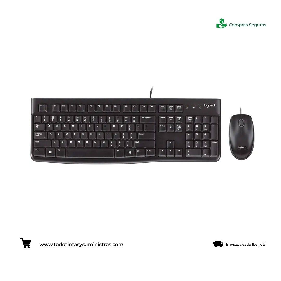Combo Logitech MK120 alámbrico teclado y mouse Usb