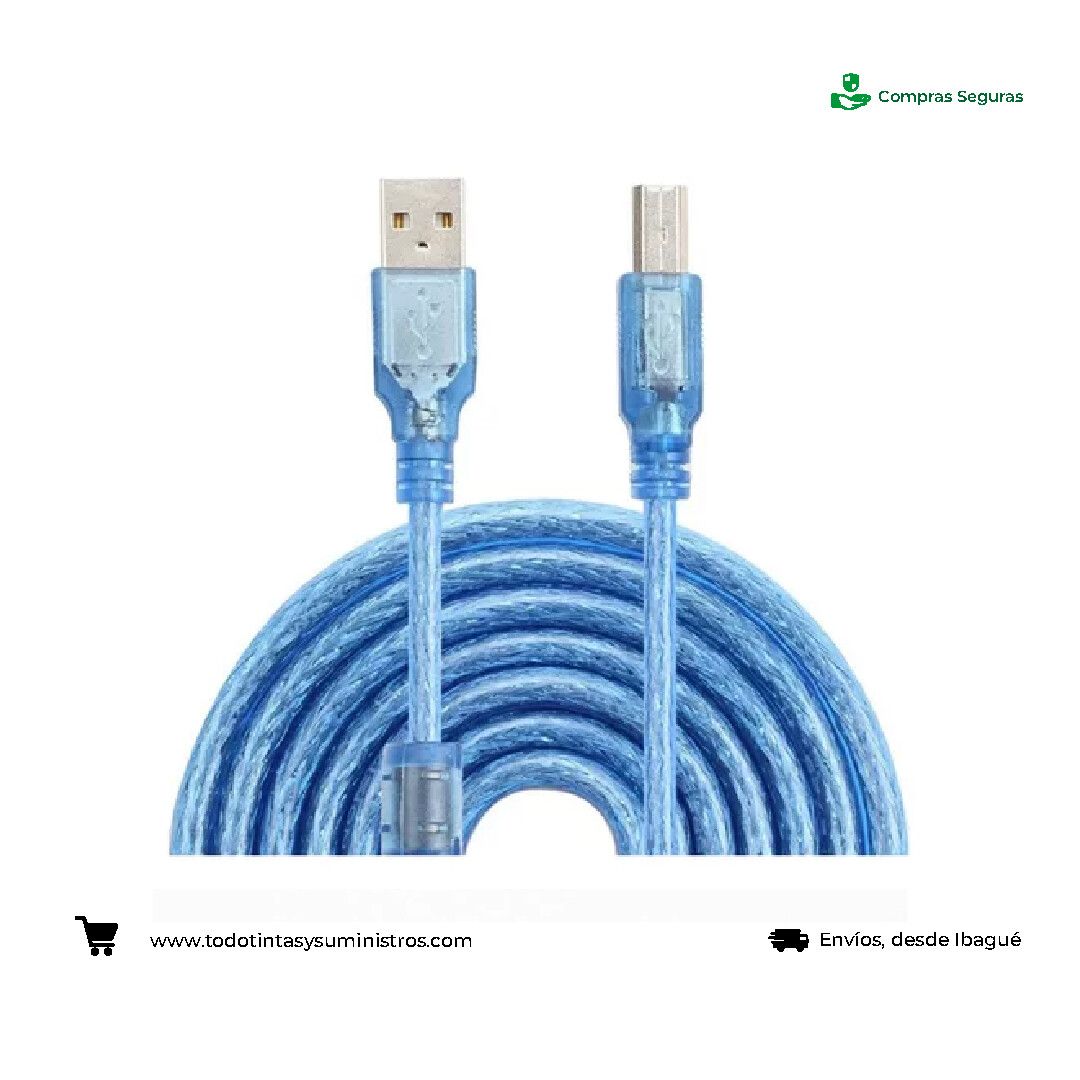 Cable USB 3 Mt Para Impresora Blindado 2