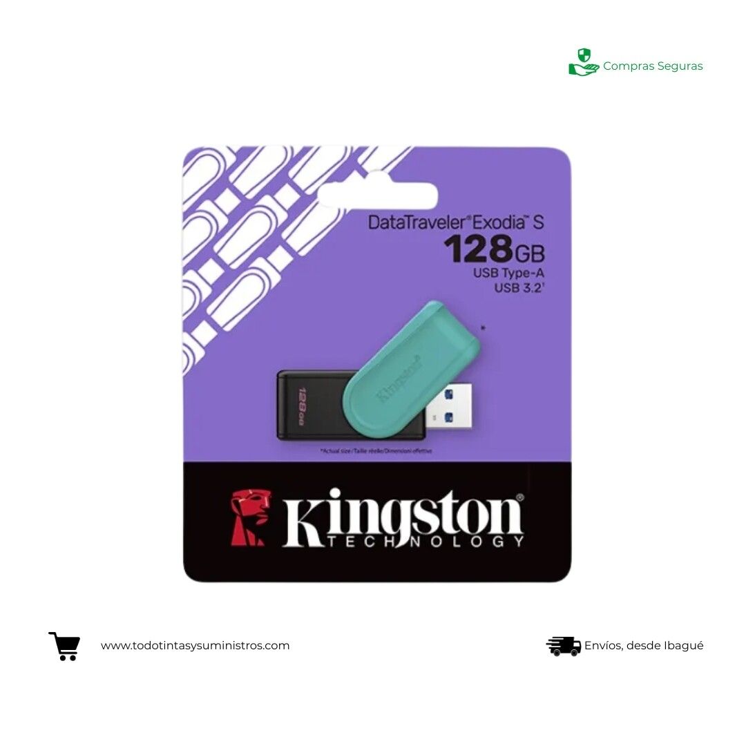 Memoria USB Exodia 128Gb tipo A Kingston