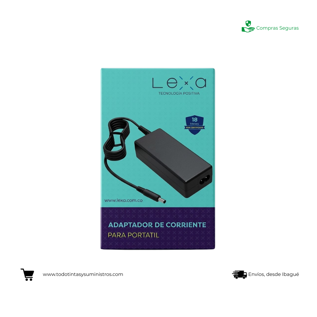 Adaptador de Corriente Lexa Universal USB Tipo C para Portátil