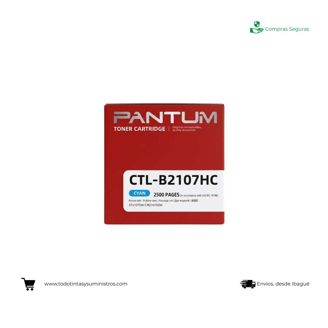 Tóner Pantum Original B2107 Cyan
