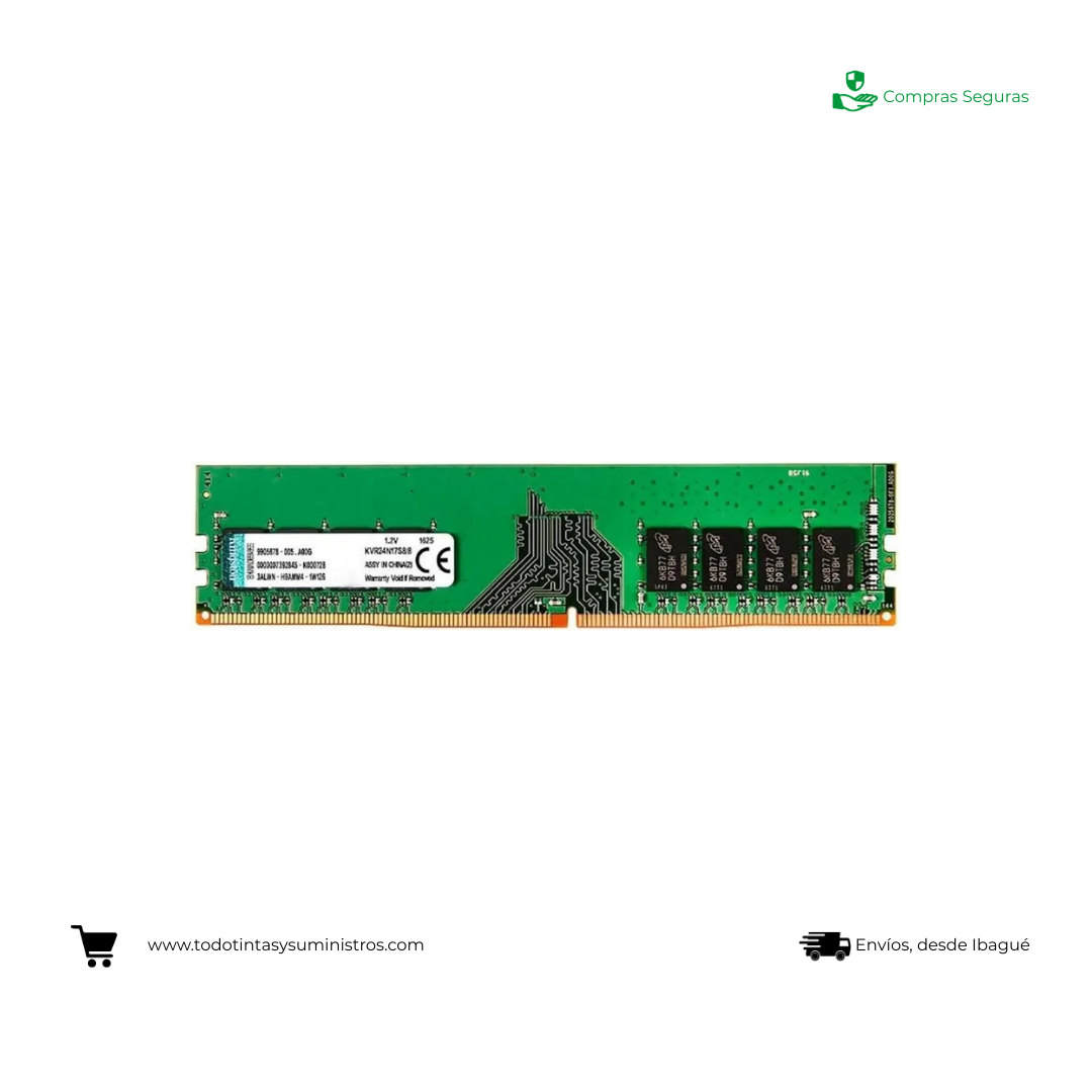 Memoria RAM Ddr4 8Gb 2400MHz Kingston para PC