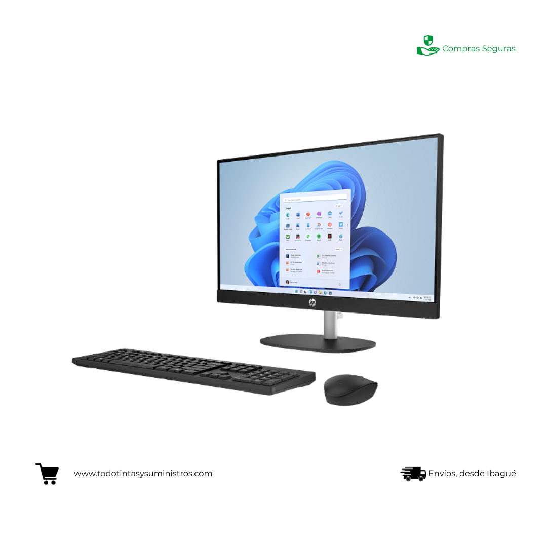 Equipo Aio HP Ryzen 3 CR0234LA Ram 8Gb Ssd 512Gb 23.8" 3